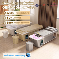 Lit de massage de plomberie de lit de spa à tête japonaise réglable économique avec circulation d'eau