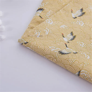 Tela de Algodón Lavable de Gran Calidad con Estampado Clásico de Grullas, Precio Competitivo al por Mayor para Prendas de Vestir - Product Image 2
