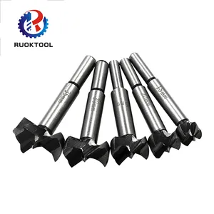 5 Pcs Round Shank 15-35 Mm Boring Hole Saw Forstner Drill Bits Set For Wood Working