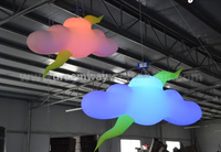 Vente chaude 2025 Nuage gonflable géant, Ballon nuage gonflable LED pour la décoration