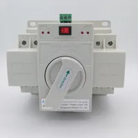 Contrôleur de commutateur à double circuit monophasé intelligent ATS 2P, commutateur de transfert automatique à double alimentation, personnalisable, CB 5kA