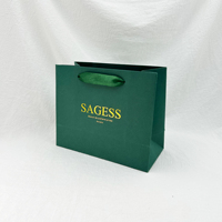Bolsas de papel para envolver regalos de lujo de Boutique personalizada y bolsas de papel para envolver joyas con asas de cinta