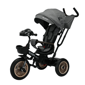 Neues Luxus-Kinderdreirad mit Metallrahmen, Sonnenschutz und Schiebestange/3-Rad-Dreirad für Kinder, faltbarer Kinderwagen - Product Image 1