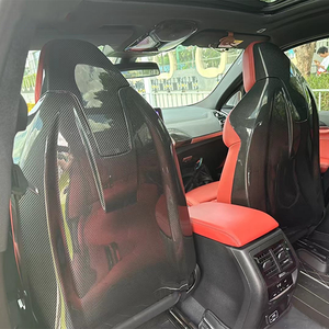 Para 2021 + BMW <span class=keywords><strong>M3</strong></span> G80 OEM estilo de alta calidad de fibra de carbono seca asiento trasero Shell - Product Image 5