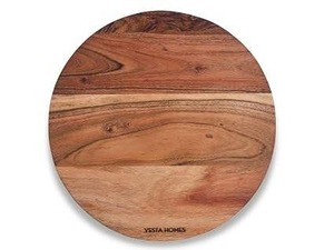 Planche à découper en bois épais de qualité supérieure, fabriquée à la main, en bois de mangue foncé, pour la préparation et le service des aliments en cuisine, disponible à la vente - Product Image 3