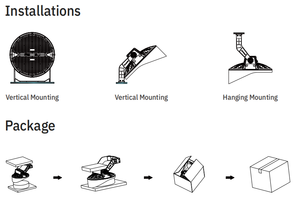 Alta calidad IP66 impermeable LED AC 100-277V 400 500 vatios Luz de inundación para el sitio de construcción - Product Image 6