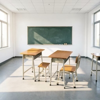 Bureau et chaise d'étudiant de haute qualité, mobilier scolaire, table d'étudiant, mobilier de salle de classe, table et chaise de lecture pour enfants et étudiants