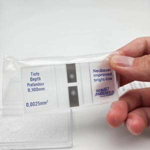 Chambre de comptage des cellules sanguines jetable MARIENFELD pour usage en laboratoire et en milieu hospitalier avec ligne lumineuse - Product Image 2