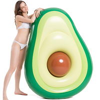 COMCO-Flotador de natación para deportes acuáticos, flotador inflable de aguacate para piscina, para adultos, verano, playa, natación, balsa flotante para fiesta acuática