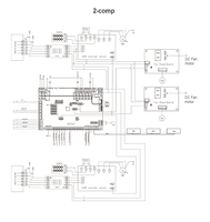 Convertisseur de cc à double compresseur, solution de pompe à chaleur air-eau, R32, R410, 40kw, 45kw, 50kw, 60kw