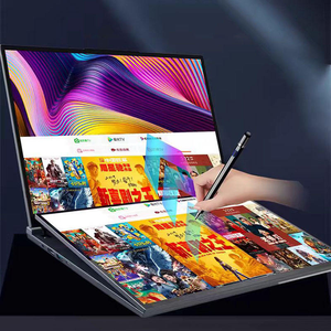 New Slim Màn hình kép máy tính xách tay máy tính 16 "+ 16" Màn hình cảm ứng máy tính xách tay I7 13 1360P Màn hình cảm ứng kép kinh doanh chơi game máy tính xách tay - Product Image 3