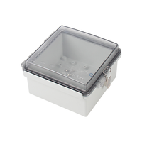 Boîtier électrique SAIPWELL IP66 transparent PC charnière étanche panneau de commande électrique boîte SP-CAT-151509 150x150x90mm