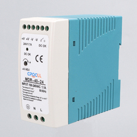 Alimentation sur rail DIN, adaptateur secteur AC/DC, boîtier avec redresseurs amovibles, multifonctionnel, MDR-40-24, 40W, 24V