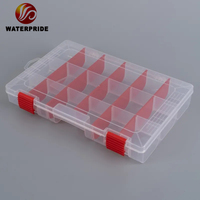 Boîte à pêche à la mouche en plastique rigide imperméable personnalisée pour une utilisation en lac, en rivière et en ruisseau, capacité inférieure à 20L