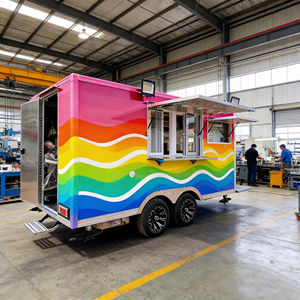 Remolque Móvil para Comida Marinada, Carrito Multifuncional Portátil para Vendedores de Mercado Nocturno - Product Image 1