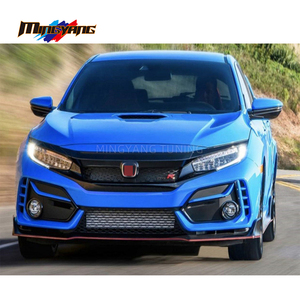 Kit de Carrocería Ancho de Plástico PP con Parachoques, Faldón Lateral, Guardabarros, Alerón y Capó para <span class=keywords><strong>Honda</strong></span> <span class=keywords><strong>Civic</strong></span> Hatchback 16-21 Fk7, Actualización a <span class=keywords><strong>Fk8</strong></span> <span class=keywords><strong>Type</strong></span> <span class=keywords><strong>R</strong></span> - Product Image 6