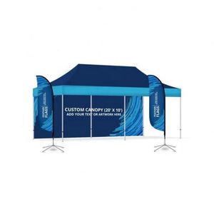 Carpa de Jardín Plegable de Aluminio Resistente con Logotipo Personalizado, 3m x 3m (10x10 pies), con Paredes, para Ferias Comerciales - Product Image 5