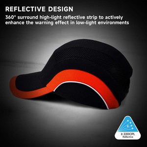 قبعة بيسبول بتصميم خوذة صلبة مضادة لنتوء السلامة معتمدة CE - Product Image 2