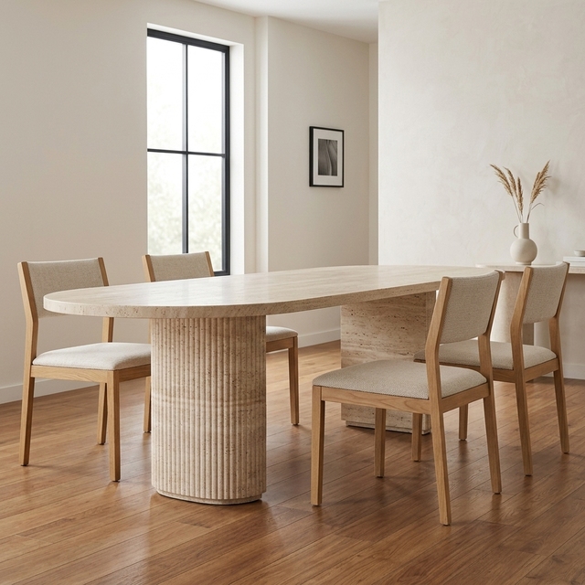 Customization 6 Seater Dining Room Furniture Modern Wood Dining Tables Long Table