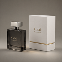 Flacons d'échantillons de parfum personnalisés par le fabricant, 100 ml, flacons de parfum de luxe vides, 50 ml avec boîte, flacon de parfum noir au design unique