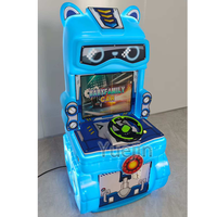 Machine de jeu vidéo de simulation de conduite automobile à monnayeur pour enfants, machine de jeu de course
