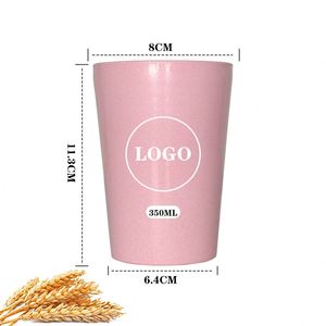 Mug de voyage personnalisable en paille de blé écologique 350 ml, sans BPA, compatible lave-vaisselle, tasse à café réutilisable - Product Image 3