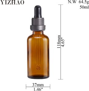 Customized Empty 10ml 15ml Hair Body Essential Oil <b>Glass</b> Dropper Bottle Beard Massage Oil <b>Amber</b> Bottle - Product Image 2