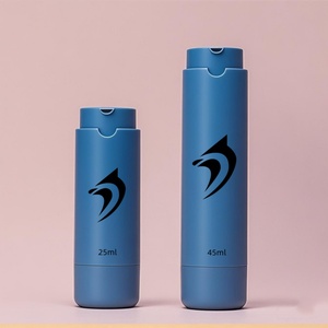 Botella Airless Personalizada de 30ml 50ml, Azul Mate Oscuro, para Esencia, Protector Solar, Crema Aislante, Botella de Repuesto al Vacío para Emulsión - Product Image 1