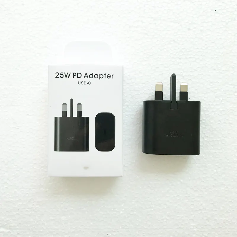 Original 25W Adapter for Samsung Charger Quick Fast Charging USB C Charger Type-C Adapter US UK EU for Samsung S20 S21 Note 10