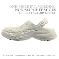 Sepatu Chef CHUDUN Anti Air Ringan Anti Selip EVA Anti Bau Bernapas Sandal Musim Panas untuk Penggunaan Kerja di Dapur Hotel