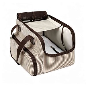 Sac de transport pour chien, petit sac à main de voyage pour chat, sac à nourriture pour animaux de compagnie, sac à déjections pour chat, sac fourre-tout, porte-chien, sac à bandoulière approuvé par les compagnies aériennes - Product Image 4