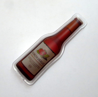 Paquet de chaleur réutilisable magique de réchauffeur de main de gel de forme de bouteille promotionnelle