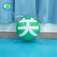 Oreiller gonflable publicitaire en PVC transparent à double couche, oreiller lombaire carré gonflable, décoration esthétique du modèle aérien