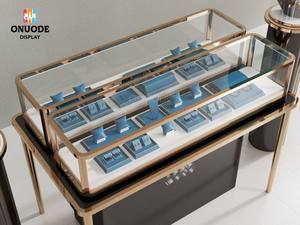 Kiosco de Joyería de Lujo Moderno Personalizado con Diseño Interior de Acrílico y Vidrio Templado, Muebles para Exhibición en Tiendas - Product Image 4