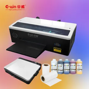 Mesin cetak dtf a3 printer kecil terlaris dengan a3 oven pengeringan bubuk untuk pencetakan kaus