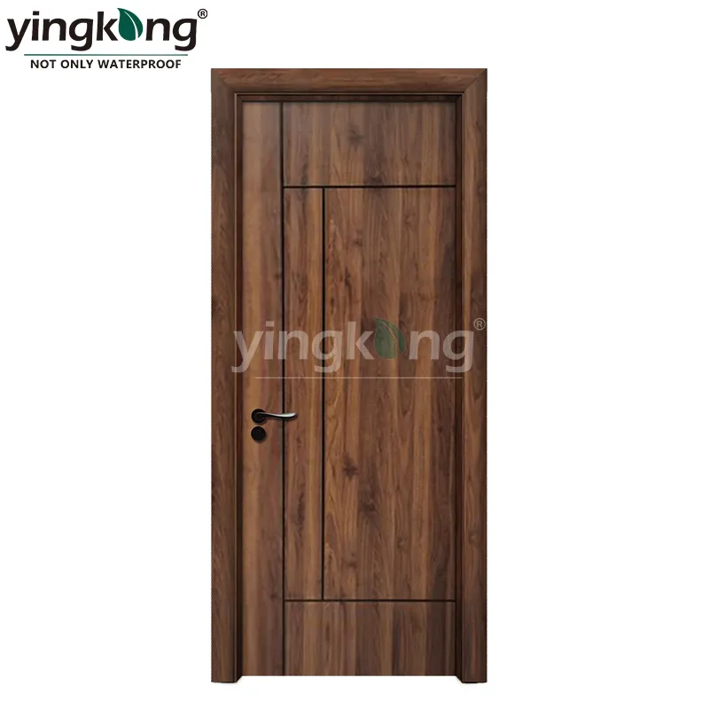 Yingkang 35Mm WPC porte creuse livraison rapide portes intérieures installation facile portes prêtes à l'emploi sans architraves pour Thaila