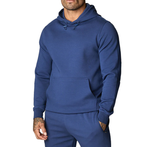 Fabricante mayorista de sudaderas con capucha de hombros caídos, 600 g/m², mezcla de algodón, forro polar, sudaderas extragrandes personalizadas para hombre - Product Image 1