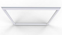 Lampu Panel LED CCT Modern Profesional AC200-240V Dengan Kontrol Aplikasi & Remote Control, Lampu Plafon Grid Aluminium
