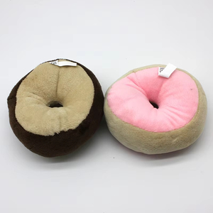 ของเล่นสัตว์เลี้ยงรูปโดนัทขนมปังแบบสองสี ทนทานต่อการกัด สำหรับขายส่ง - Product Image 2