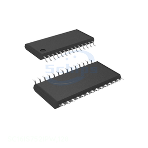 SC16IS752IPW,128 28 TSSOP (0.173", 4.40mm Width) Interface Electronic Componente IC DUAL UART 64BYTE 28TSSOP Original - Product Image 1