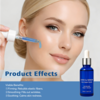 Sérum Visage Anti-rides et Hydratant au Peptide de Cuivre Bleu (GHK-Cu 2%) OEM ODM, Réparateur de Barrière Cutanée, Marque Privée 30ml