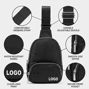 Sac banane vintage personnalisé avec logo, sac à bandoulière léger 2L pour homme, idéal pour l'été - Product Image 2