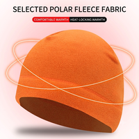 Bonnet thermique polaire d'hiver coupe-vent pour le cyclisme, le ski, la course à pied, les sports de plein air, sous-casque homme femme