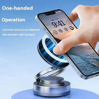 Support de téléphone portable magnétique à rotation multi-angles pour mur de bureau de voiture avec aspiration par adsorption sous vide pour fenêtre de tableau de bord de salle de bain