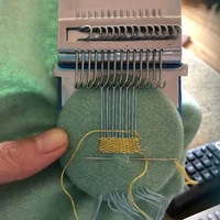 Kit de tissage et de réparation portable en bois pour débutants – Petit métier à tisser simple
