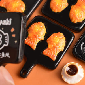 Nouvelle annonce mignon Mini poisson plateau de cuisson résine moules cheveux ornements téléphone accessoires pour la décoration - Product Image 3