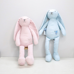 <span class=keywords><strong>Muñecos</strong></span> <span class=keywords><strong>de</strong></span> <span class=keywords><strong>Peluche</strong></span> <span class=keywords><strong>de</strong></span> Conejo Súper Suaves con Cubierta <span class=keywords><strong>de</strong></span> Algodón y Spandex, Color Rosa Claro y Azul - Product Image 3