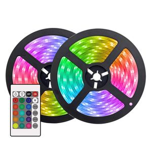 Bande lumineuse <span class=keywords><strong>LED</strong></span> <span class=keywords><strong>multicolore</strong></span> 10M 600 <span class=keywords><strong>LED</strong></span> 2835 SMD flexible avec télécommande 24 touches pour éclairage d'ambiance RGB pour fêtes, maison et chambre - Product Image 1