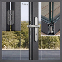 Puerta de Baño de Aluminio Impermeable al Por Mayor con Vidrio Esmerilado para Proyectos de Apartamentos Modernos, Precio de Fábrica, Suministro al Por Mayor