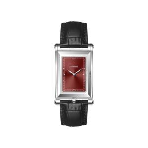 Montre à quartz de luxe <span class=keywords><strong>Formil</strong></span> FL5790 avec boîtier en acier inoxydable 316L, forme carrée, bracelet en cuir unisexe, résistante à l'eau 3BAR - Product Image 3